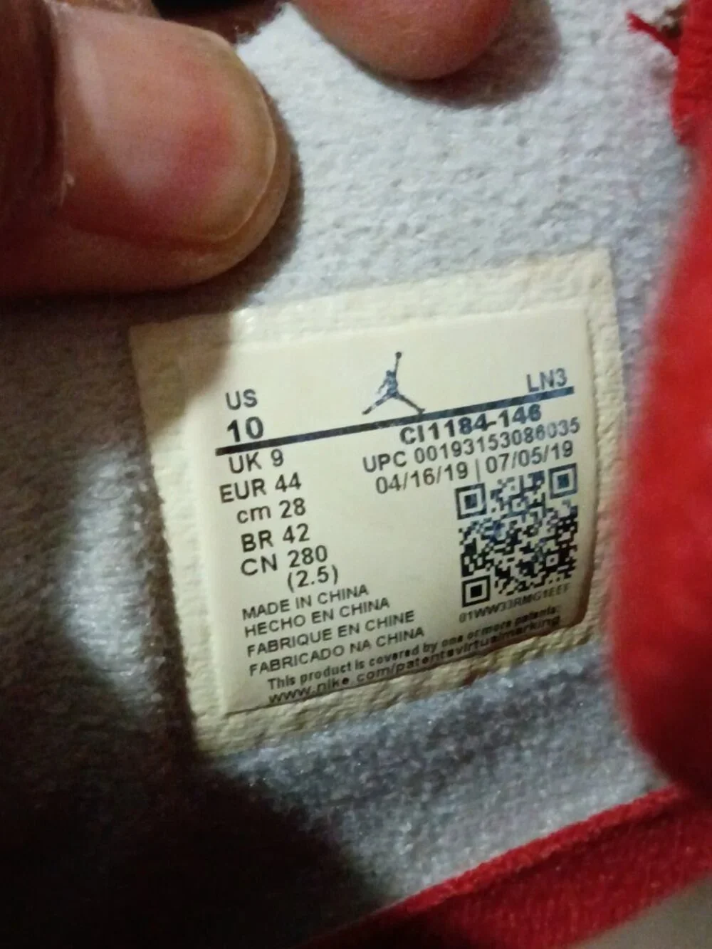 Nike Air Jordan 4 Retro SE What The 4 White Blue Red Men's Size 10 US CI1184-146